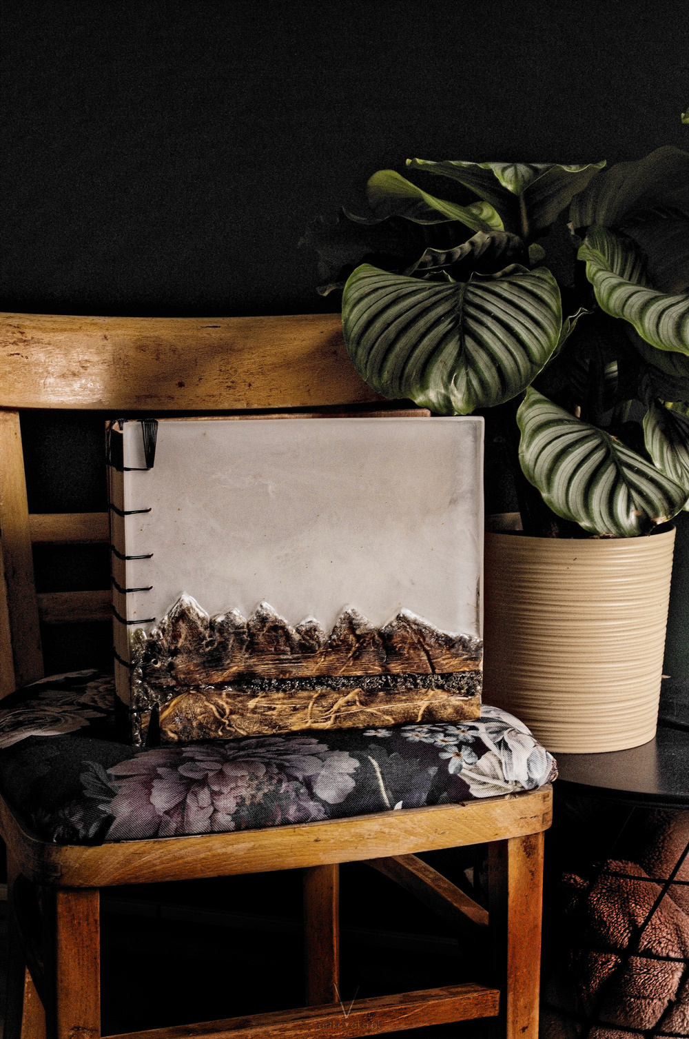 drewniany album na zdjęcia