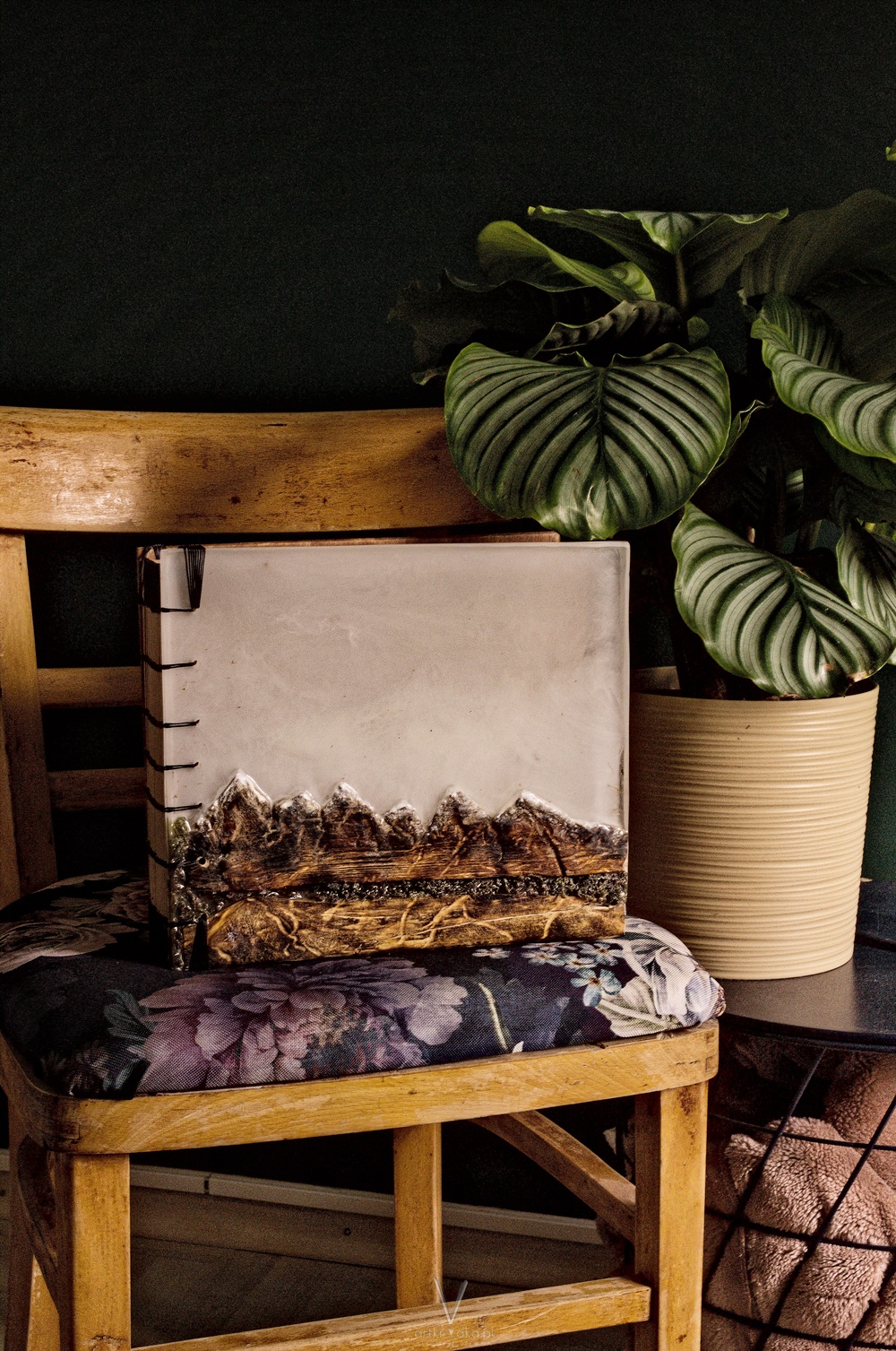 drewniany album na zdjęcia